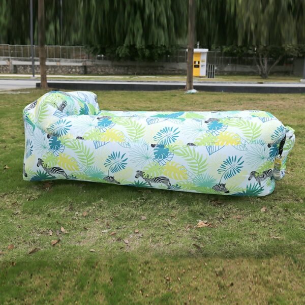 Jungle Horse Design Inflatable Air Bed Sack, Sofa Lounger for Camping and Beach - Image 4