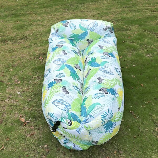 Jungle Horse Design Inflatable Air Bed Sack, Sofa Lounger for Camping and Beach - Image 9