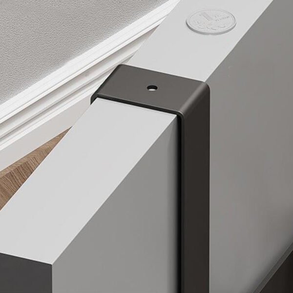 Over-Door Coat Hook Rack - 7-Hook Aluminum Alloy Hanger Grey - Image 7