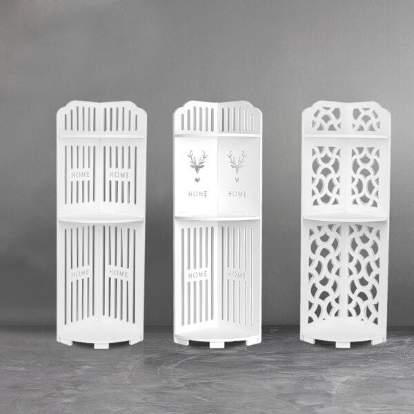 3-Tier Shower Caddy Corner Shelf Unit, Bathroom Storage Organiser - Deer Design - Image 2