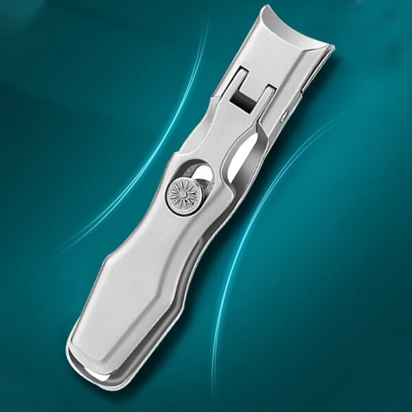 Professional Anti-Splash Nail Clippers with Wide Jaw and Nail File - Image 11