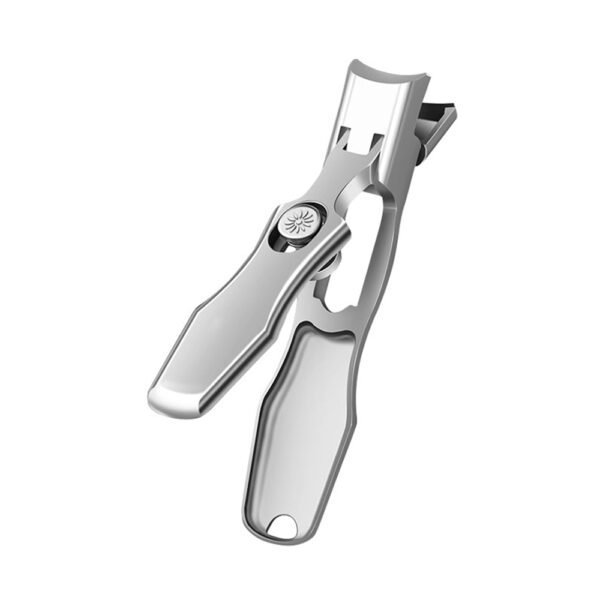 Professional Anti-Splash Nail Clippers with Wide Jaw and Nail File - Image 2