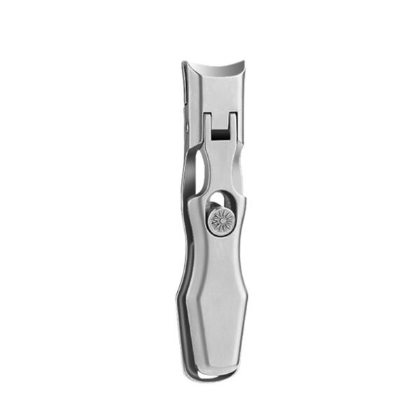 Professional Anti-Splash Nail Clippers with Wide Jaw and Nail File - Image 3