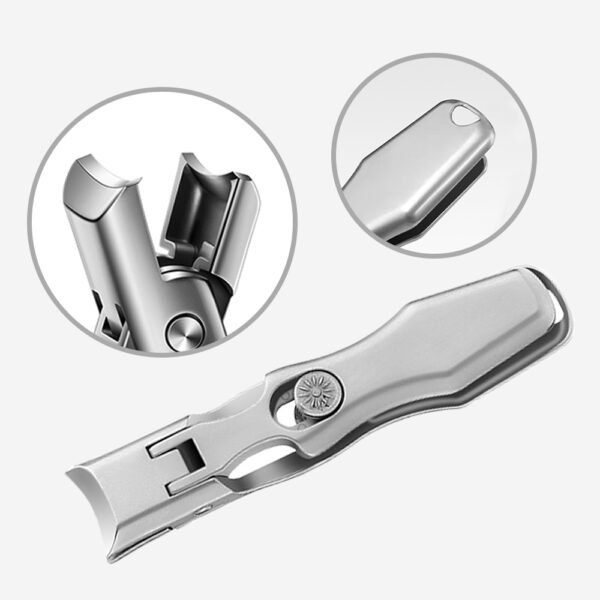 Professional Anti-Splash Nail Clippers with Wide Jaw and Nail File - Image 6