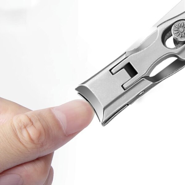 Professional Anti-Splash Nail Clippers with Wide Jaw and Nail File - Image 7