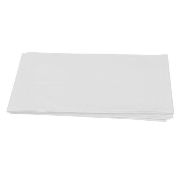 Plastic Rectangle Tablecover, Disposable Waterproof Tablecloth for Parties and Catering - White - Image 3