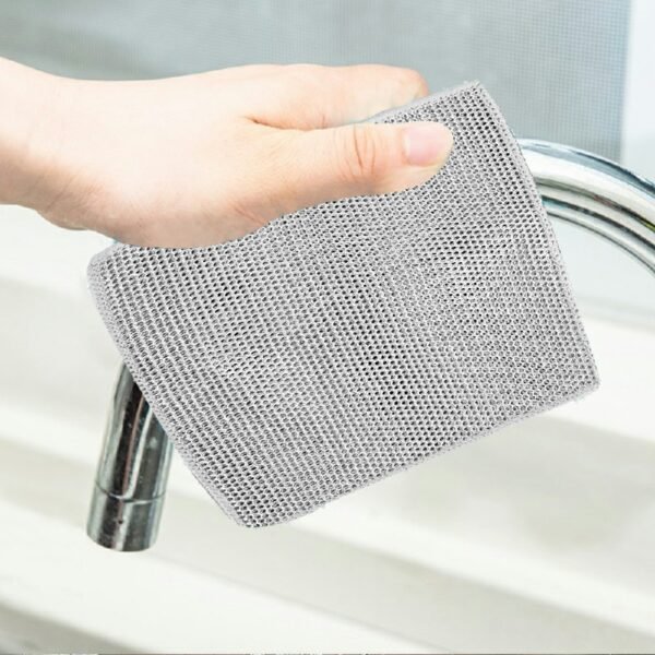 5 PCS Multipurpose Wire Dishwashing Rags, Wet and Dry Cleaner Dish Cloths - Image 6