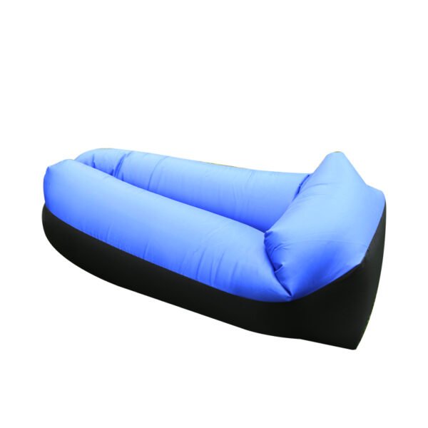 Portable Inflatable Sofa Lounger, Lazy Air Bed for Outdoor Use - Blue - Image 3