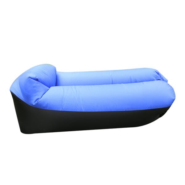 Portable Inflatable Sofa Lounger, Lazy Air Bed for Outdoor Use - Blue - Image 4