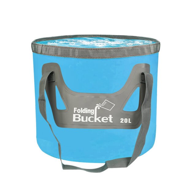 20L Foldable Water Bucket, Collapsible Water Storage Container for Outdoor Camping