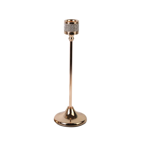 3 Pieces Gold Metal Candlestick Holders, Elegant Taper Candle Stands for Home Décor - Image 6