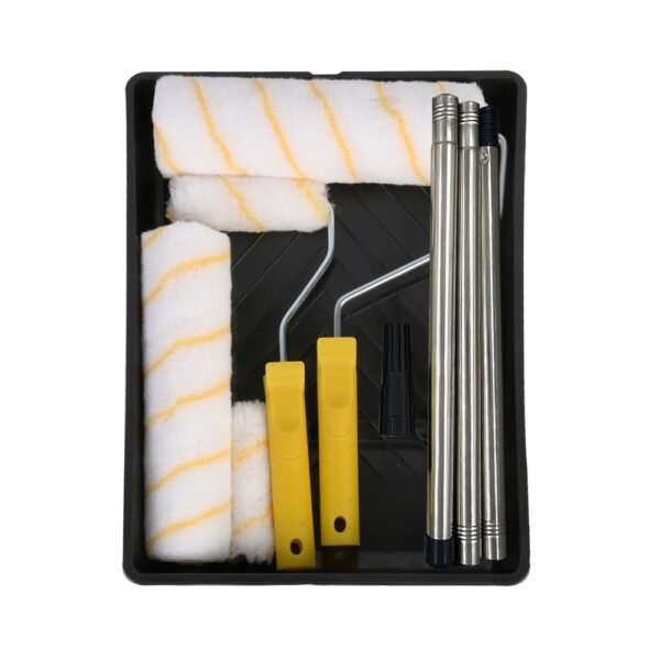 Paint Rollers with Extension Pole, Tray, and Brush for Wall and Ceiling Painting - Image 13