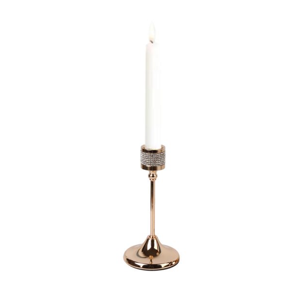 3 Pieces Gold Metal Candlestick Holders, Elegant Taper Candle Stands for Home Décor - Image 7