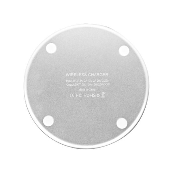 Fast Wireless Charger Pad, 15W Type-C Interface for Quick Charging - White - Image 11