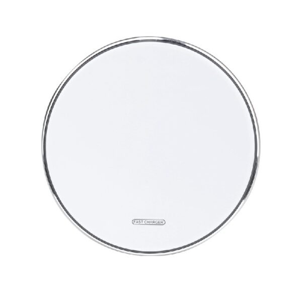 Fast Wireless Charger Pad, 15W Type-C Interface for Quick Charging - White - Image 5