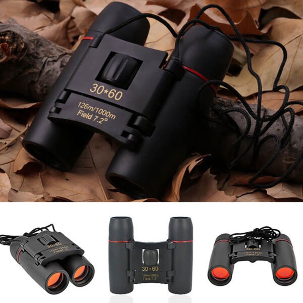 Compact 30x60 Outdoor Binoculars, Folding Travel Telescope for Hiking and Camping - Image 4