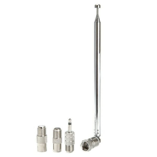Telescopic DAB FM Radio Aerial with 3 Adapters, HiFi AV Receiver Compatible - Image 3
