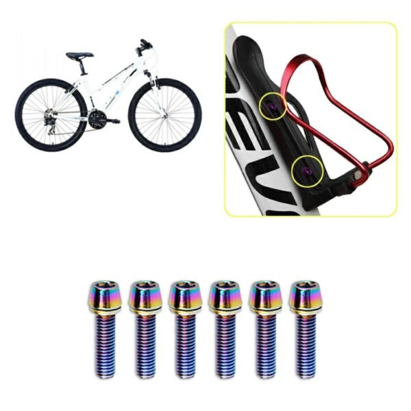 6pcs Stainless Steel Bicycle Stem Bolts, M5 x 18mm Parts for MTB Bikes - Image 3