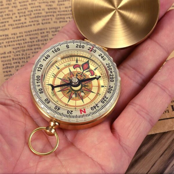 Camping Survival Compass, Glow-in-the-Dark Military-Grade Outdoor Navigation Tool - Image 2