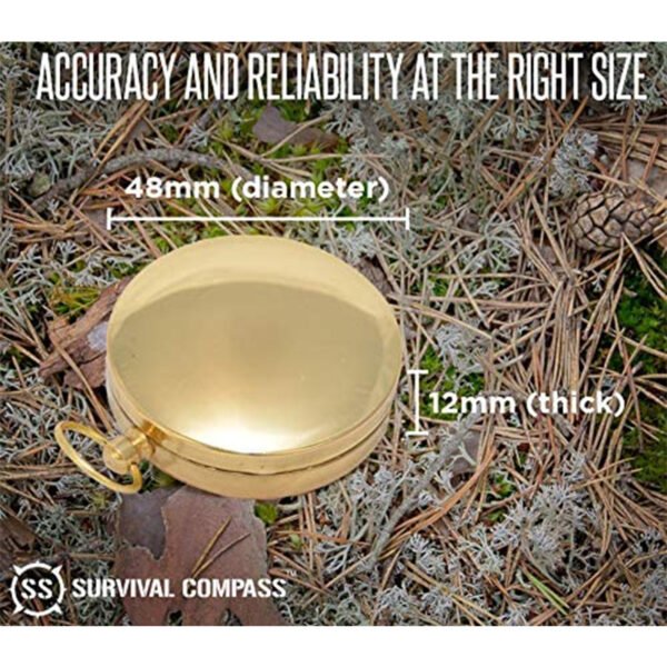 Camping Survival Compass, Glow-in-the-Dark Military-Grade Outdoor Navigation Tool - Image 5