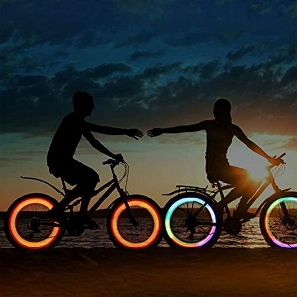 12pcs Bike Wheel Spoke Reflectors, Orange Warning Strips for BMX, MTB & Road Bikes - Image 6